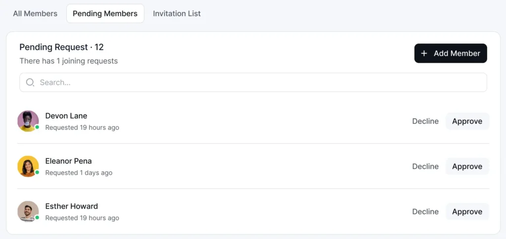 fluentcommunity access settings 